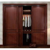 Buy cheap MDF Lacquer Brown Walnut Sliding Door Wardrobe Bedroom Closet Cabinets Furniture product