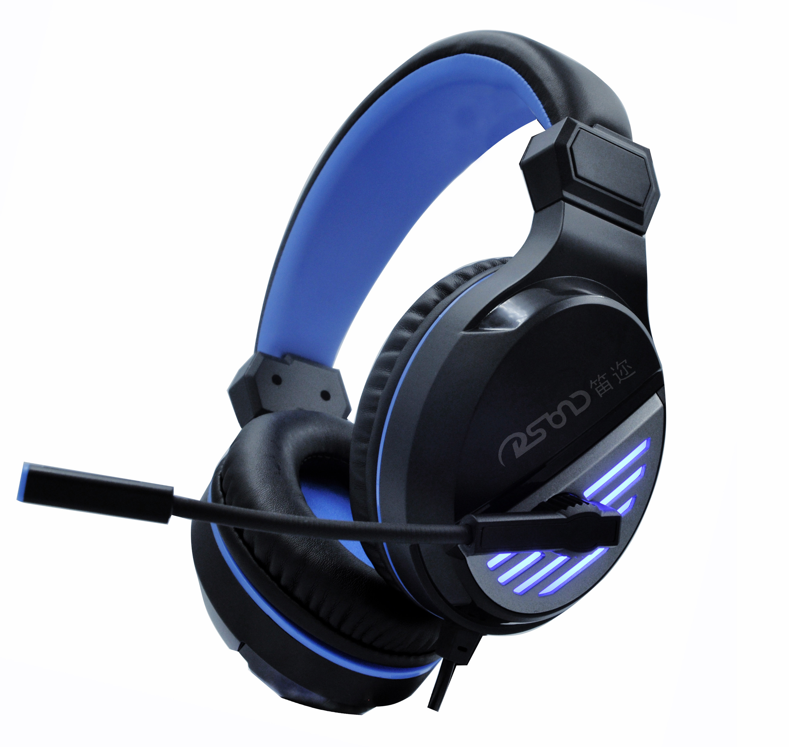 With MIC RGB Gaming Headset Lighting headphone 50mm Speaker