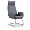 Buy cheap Tilt Sterling Executive Leather Office Chair Aluminium Frame from wholesalers