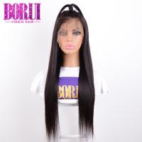 Buy cheap 360 Swiss Lace Frontal Human Hair Wig , 180% Density Malaysian Straight Body product
