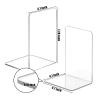 Buy cheap Custom Size Acrylic Bookends Plexiglas Shelves Heavy Duty Desktop Book Organizer from wholesalers
