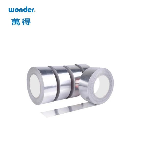 Moisture Resistant High Temperature Aluminum Foil Tape , Silver Aluminum Tape