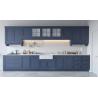 Buy cheap 3M Modern Corner Stone Grey Kitchen Cabinets With Island Sintered Stone from wholesalers