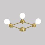 Personality Bedroom sitting room corridor Lina 03-Light Diamond Wall Sconce(WH