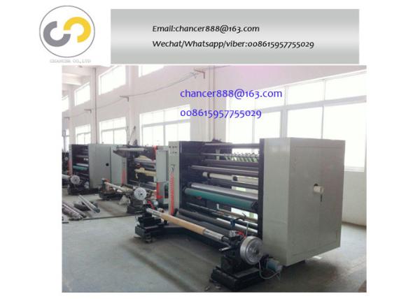 Buy cheap Horizontal jumbo roll cutting machine, slitting and rewinding machine for bopp,PVC,paper from wholesalers