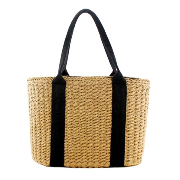 Buy cheap New Natural Rattan Style Fashion Plaited Article Paper Tote Handbag Shoulder Beach Straw Bag For Women from wholesalers