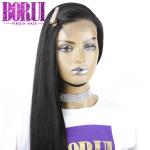 Straight Wave Custom Lace Wigs Malaysian 100% Virgin Human Hair 250% Density
