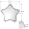 Buy cheap 24.2x24.2x5cm Aluminum Alloy Five-Pointed Star Baking Cake Mold from wholesalers