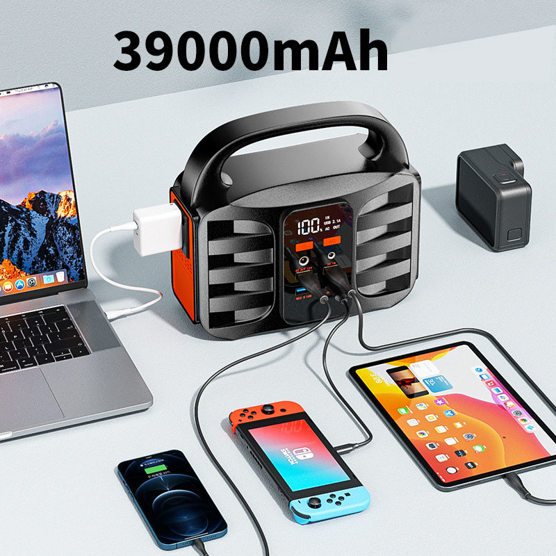 Outdoor Portable Power Charger Station 150W 39000mAh Camping Power Supply