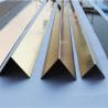 Buy cheap Hairline Finish Black Stainless Steel Angle U Shape Trim 201 304 316 For Wall Ceiling Frame Furniture Decoration from wholesalers