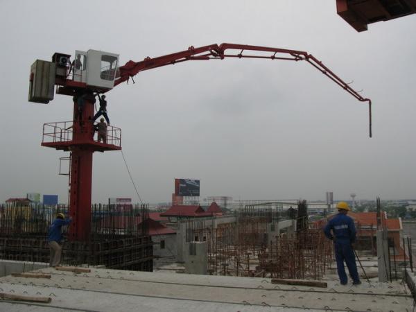 Buy cheap Stationary Placing Boom Pressure Concrete Pump Floor Mounted from wholesalers