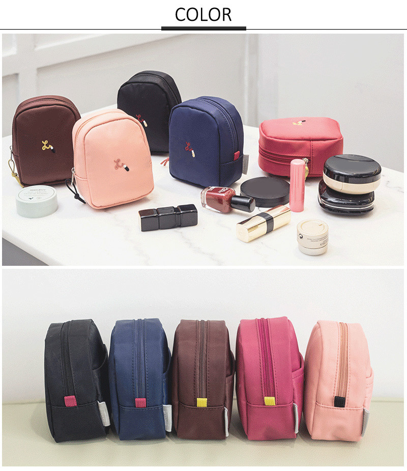 Wholesale Waterproof Polyester Small Pouch Bag Zip for Travel