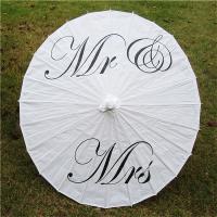 Buy cheap Decoration Wedding Paper Umbrella Ancient Radius 42cm Length 57cm With Letter product