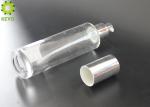 Clear Moisturizer Glass bottle , 100ml Skin Care Lotion Pump Bottle