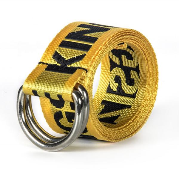 Buy cheap Zinc Alloy Buckle Nylon Canvas Belt Woven 3.8cm Double Ring from wholesalers