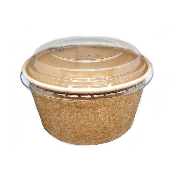 Buy cheap Kraft Take Away 10oz Disposable Paper Soup Bowls For Hot Food Gold Foiled Food Container from wholesalers
