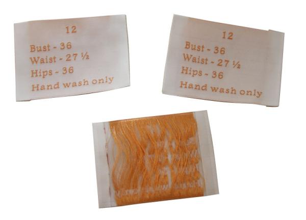 Buy cheap German Machine Custom color Woven Clothing Labels Personized size Durable charm label from wholesalers