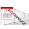 Buy cheap Galvanized Temporary Chain Link Fence , Welded Wire Fence For Construction Site from wholesalers