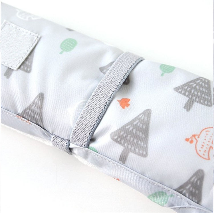 OEM Baby Nursing Bag , Diaper Day Pack Mat Foldable Detachable Organic Cotton