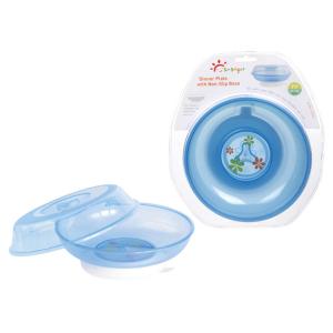 China Non Toxic ISO Blue PP Baby Feeding Bowls And Spoons on sale