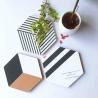Buy cheap 500pcs Painted Cork Board Hexagon Tiles Black White Eco Friendly from wholesalers