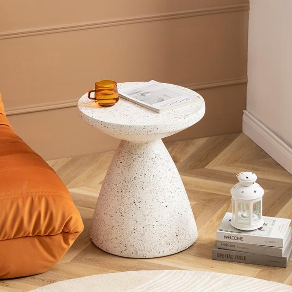 Buy cheap Round White Stone Cafe Table For Apartment Customizable from wholesalers