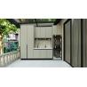 Buy cheap Greige Stainless Steel Balcony Storage Cabinet With Multiple Storage Units from wholesalers