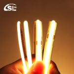 CE RoHs IP44 Ra80 COB Led Strip Light 8mm Width 110V/220V 320Leds 3000K4000K6500