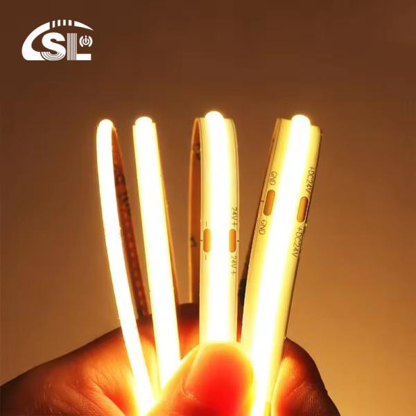 Buy cheap CE RoHs IP44 Ra80 COB Led Strip Light 8mm Width 110V/220V 320Leds 3000K4000K6500K 3 from wholesalers