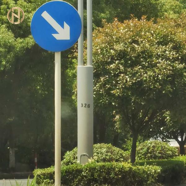 Buy cheap High Tensile Steel Road Sign Pole Easy Safe Installation Long Service Life from wholesalers
