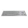 Buy cheap IP65 Brushed SS Metal Industrial Keyboard With Trackball 64 Keys from wholesalers