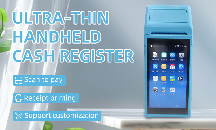 2022 Latest Design Industrial Handheld PDA with Built-in Printer and 2000mAh Battery