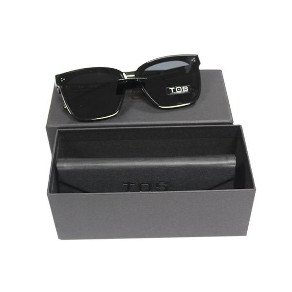 Buy cheap Black Color Sun Glass Gift Shipping Packaging Box With Custom Logo and Shape from wholesalers