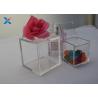 Buy cheap Cube Acrylic Packaging Box Color Customized For Candy / Flower Storage from wholesalers