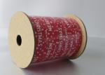 White and Red Wide Christmas Curling Ribbon Spool with PP Laminagted Printed