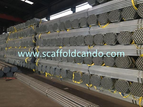 Quality Q235 GI tube, galvanized scaffolding steel pipe, EN10219, 48.3mm O.D, 500mm,1000mm,2000mm,3000mm,4000mm,5000mm,6000mm for sale