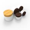 Buy cheap Industrial Cosmetic 10g 20g 30g 50g 100g 150g 200g 250g PP Cream Jar with Bamboo Lids from wholesalers