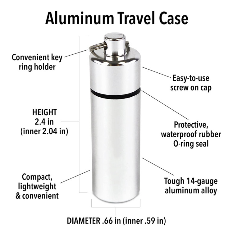 CNC Aluminum Ear Plugs Metal Case Parts Key Chain Plug Earplugs Keychain