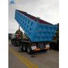 Buy cheap 3 Axles 60 Tons Blue Mining Dump Semi Trailer from wholesalers