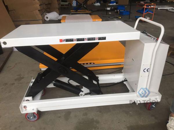 Buy cheap Hydraulic Mobile Electric Lift Table 750kg 1653lbs Capacity 916x610mm from wholesalers