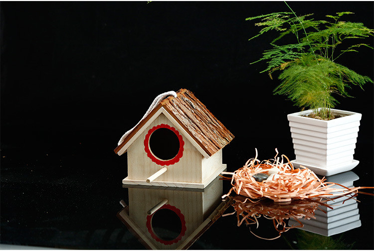Fortune Paulownia Wooden Bird Nesting Box Wooden Crafts Supplies