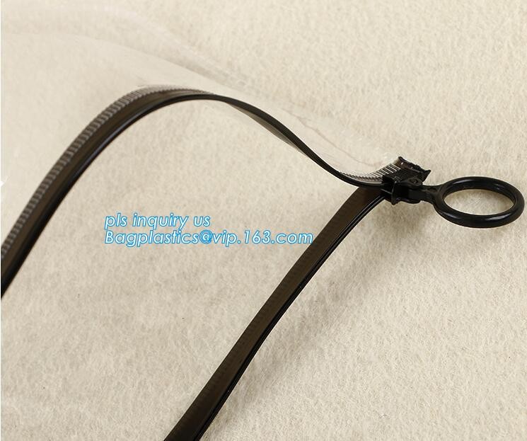 No-toxic clear transparent pvc slider custom logo zipper bag, designer bag zipper sliders different sizes Zip lockk bags