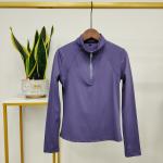 Purple Horse Riding Base Layer Women Equestrian Shirts Elastic Clothing