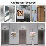 18.5 Inch LCD Digital Signage Vertical Elevator Advertising Display Wall Mounted