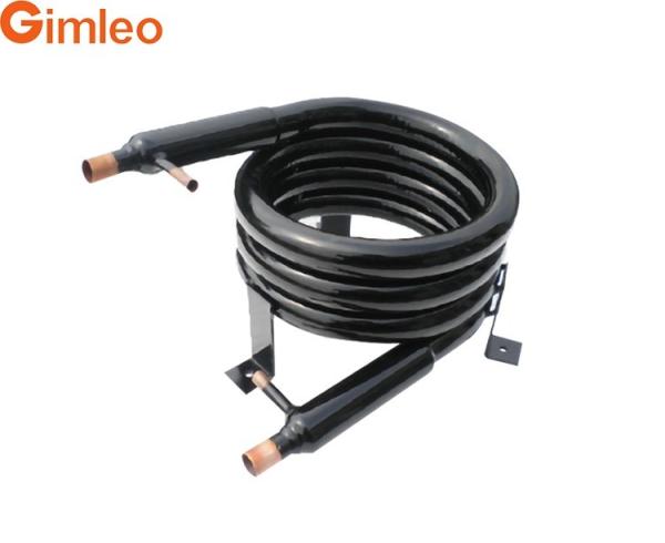 Buy cheap 1 M3/H Copper Tube Miniwatt Coaxial Coil Heat Exchanger For Refrigerant Pump GY-0060C from wholesalers