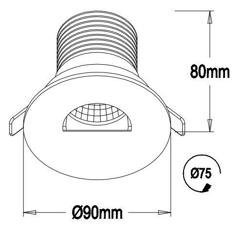 3-15w modern led recessed ceiling spot lights