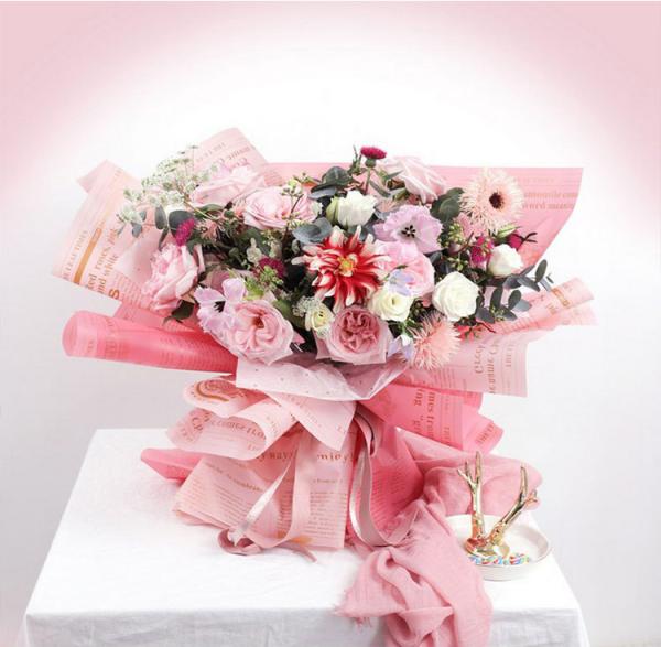 Buy cheap Vintage Newspaper Waterproof Flower Wrapping Paper For Bouquet Florist from wholesalers