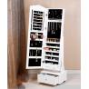 Buy cheap Floor Standing MDF Jewelry Cabinet Display With Wheels from wholesalers