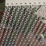 Aluminum Chain Curtain Fly Screen Durability Ventilated Screen Doors