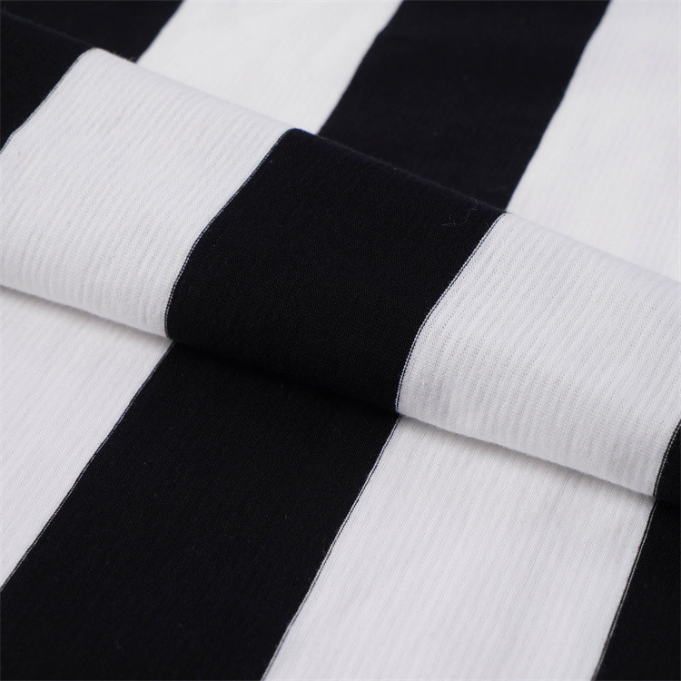 Breathable And Wear-Resistant Comfortable Striped Knit Fabric For Polo Shirt